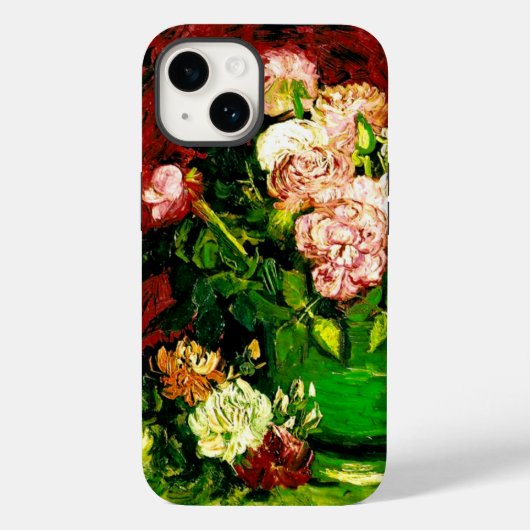 Coques Case-Mate iPhone Van Gogh Peonies et Roses (Verso)