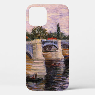 Coque iPhone 12 Van Gogh Rivière Seine avec Pont del Grande Jette