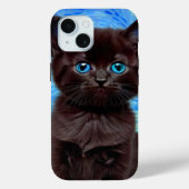 Coques Case-Mate iPhone Van Gogh Starry Night Black Cat (Verso)