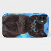 Coques Case-Mate iPhone Van Gogh Starry Night Black Cat (Dos (Horizontal))