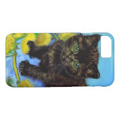 Coques Case-Mate iPhone Van Gogh Style Chat avec tournesol (Dos (Horizontal))