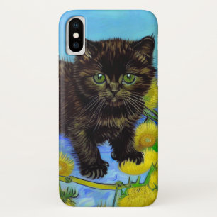 Case-Mate iPhone Case Van Gogh Style Chat avec tournesol