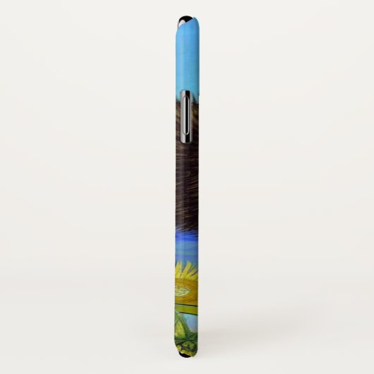 Coques Case-Mate iPhone Van Gogh Style Chat avec tournesol (Dos/Droite)