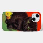 Coques Case-Mate iPhone Van Gogh Style Chat noir (Verso (horizontal))