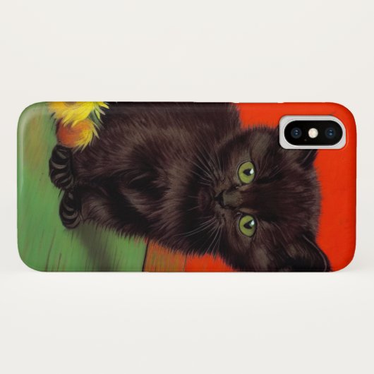 Coques Case-Mate iPhone Van Gogh Style Chat noir (Dos (Horizontal))