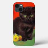 Coques Case-Mate iPhone Van Gogh Style Chat noir (Verso)