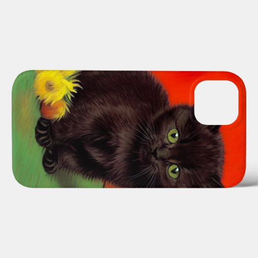 Coques Case-Mate iPhone Van Gogh Style Chat noir (Verso (horizontal))