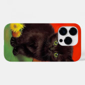 Coques Case-Mate iPhone Van Gogh Style Chat noir (Verso (horizontal))