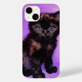 Coques Case-Mate iPhone Van Gogh Style Chat pourpre (Verso)