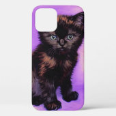 Coques Case-Mate iPhone Van Gogh Style Chat pourpre (Verso)