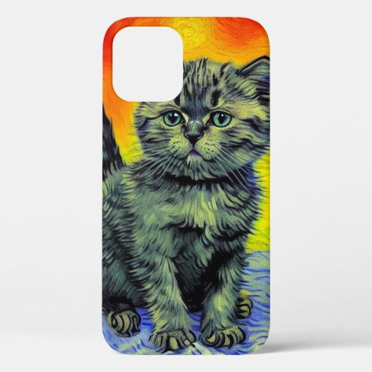 Coques Case-Mate iPhone Van Gogh Style Chat Sunset Beach (Verso)