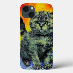 Case-Mate iPhone Case Van Gogh Style Chat Sunset Beach