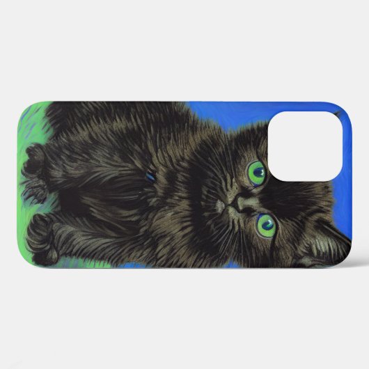 Coques Case-Mate iPhone Van Gogh Style Kitten noir (Verso (horizontal))