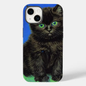 Coques Case-Mate iPhone Van Gogh Style Kitten noir (Verso)