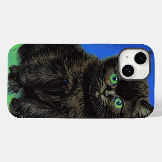 Coques Case-Mate iPhone Van Gogh Style Kitten noir (Verso (horizontal))