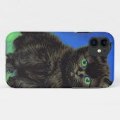 Coques Case-Mate iPhone Van Gogh Style Kitten noir (Dos (Horizontal))