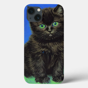 Case-Mate iPhone Case Van Gogh Style Kitten noir