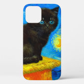 Coques Case-Mate iPhone Van Gogh Style Starry Night Cat (Verso)