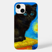 Coques Case-Mate iPhone Van Gogh Style Starry Night Cat (Verso)