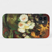 Coques Case-Mate iPhone Van Gogh Sunflowers et Roses (Dos (Horizontal))
