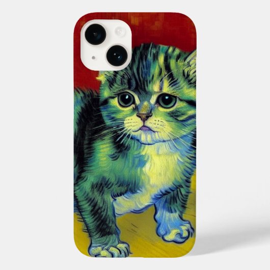 Coques Case-Mate iPhone Van Gogh Tabby Cat (Verso)