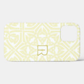 Coques Case-Mate iPhone Vanille classique et blanc cadre élégant Texte rou (Verso (horizontal))