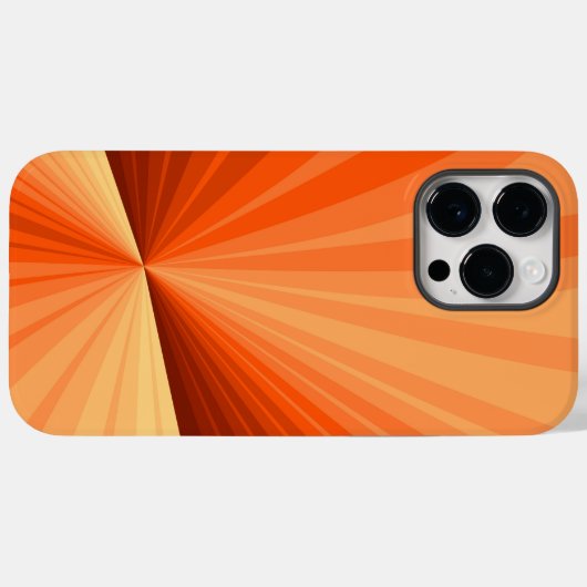 Coques Case-Mate iPhone Vanille rouge orange Abstraite moderne Fractale gr (Verso (horizontal))