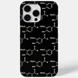 Coque iPhone 15 Pro Max Vanille Vanillin Formule chimique moléculaire