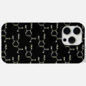Coques Case-Mate iPhone Vanille Vanillin Formule chimique moléculaire (Verso (horizontal))