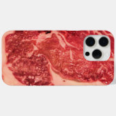 Coques Case-Mate iPhone Vapeur de Ribeye de viande crue (Verso (horizontal))