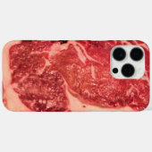 Coques Case-Mate iPhone Vapeur de Ribeye de viande crue (Verso (horizontal))