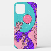 Coques Case-Mate iPhone Vaporwave Great Wave : Art Océanique Stylisé (Verso)