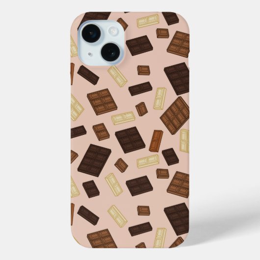 Coques Case-Mate iPhone Variété de conception de barres de chocolat (Verso)