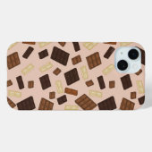 Coques Case-Mate iPhone Variété de conception de barres de chocolat (Verso (horizontal))
