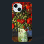 Coque Pour iPhone 15 Vase avec des papillons rouges | Vincent van Gogh<br><div class="desc">Vase with Red Poppies de Vincent van Gogh est un tableau captivant qui met en valeur l’utilisation dynamique de la couleur et de la brosse expressive de l’artiste. Le tableau présente un vase de terre simple rempli de coquelicots cramoiseux et audacieux, dressé contre un arrière - plan texturé et muet....</div>