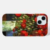 Coques Case-Mate iPhone Vase avec des pavots rouges par Vincent van Gogh (Verso (horizontal))