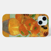 Coques Case-Mate iPhone Vase avec douze tournesols de Vincent van Gogh (Verso (horizontal))