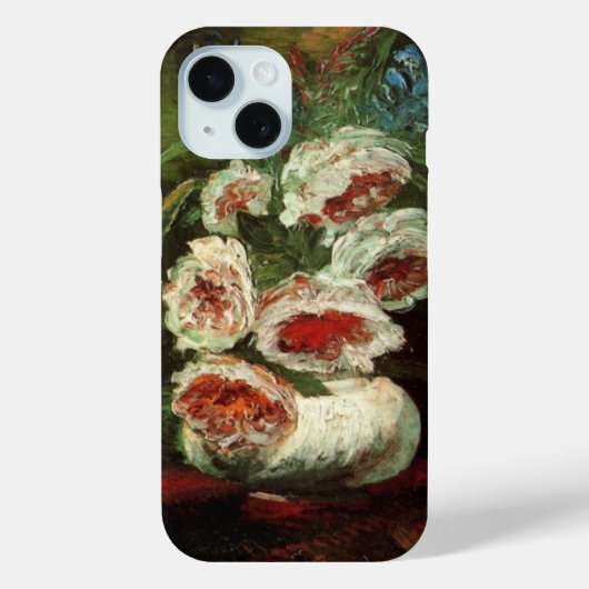 Coques Case-Mate iPhone Vase avec pivoines par Vincent van Gogh (Verso)