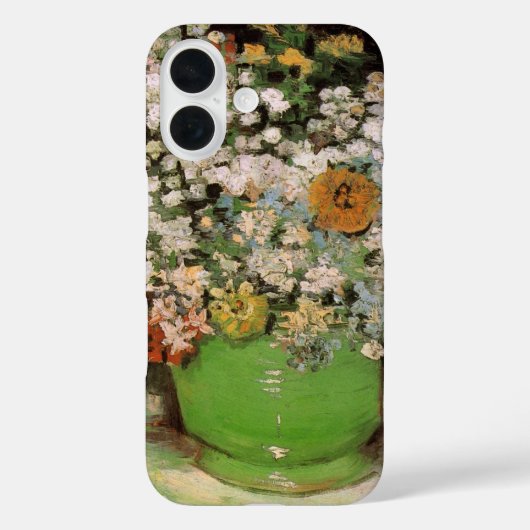 Coques Case-Mate iPhone Vase avec Zinnia Flowers par Vincent van Gogh (Verso)