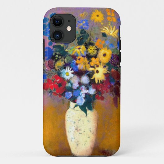 Coques Case-Mate iPhone Vase blanc avec fleurs Odilon Redon (Dos)