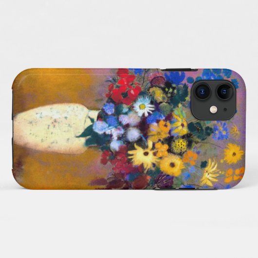 Coques Case-Mate iPhone Vase blanc avec fleurs Odilon Redon (Dos (Horizontal))