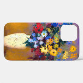 Coques Case-Mate iPhone Vase blanc avec fleurs Odilon Redon (Verso (horizontal))