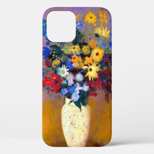 Coques Case-Mate iPhone Vase blanc avec fleurs Odilon Redon (Verso)