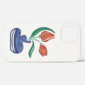 Coques Case-Mate iPhone Vase moderne avec tulipes | Floral Still Life Art (Verso (horizontal))