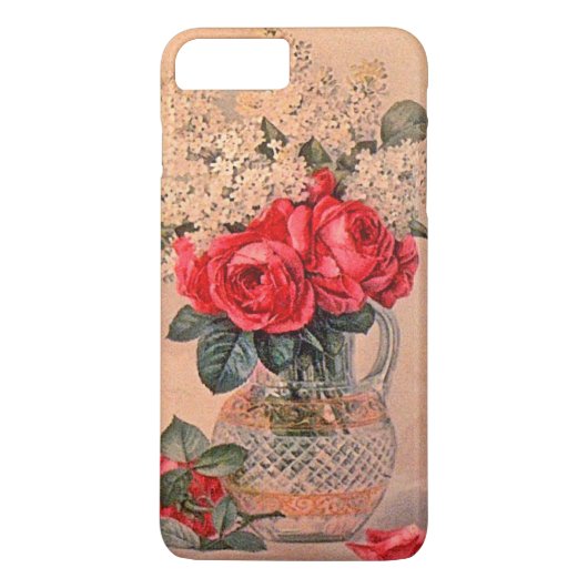 Coques Case-Mate iPhone Vase vintage avec fleurs (Dos)