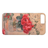 Coques Case-Mate iPhone Vase vintage avec fleurs (Dos (Horizontal))