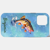 Coques Case-Mate iPhone Vaste Basse À Bouche Qui Saute De L'Eau (Verso (horizontal))