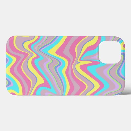 Coques Case-Mate iPhone Vaves de Liquify Pastel (Verso (horizontal))