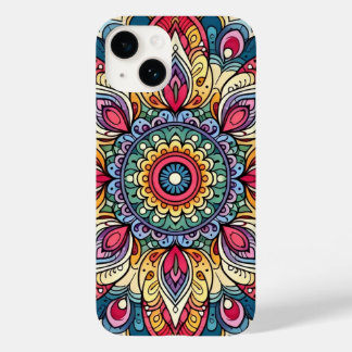 Coque Pour iPhone 14 Vecteur coloré Abstrait Mandala Motif
