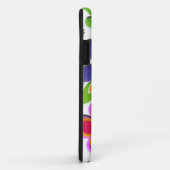 Coques Case-Mate iPhone Vecteur floral rétroélectrique (Dos/Droite)